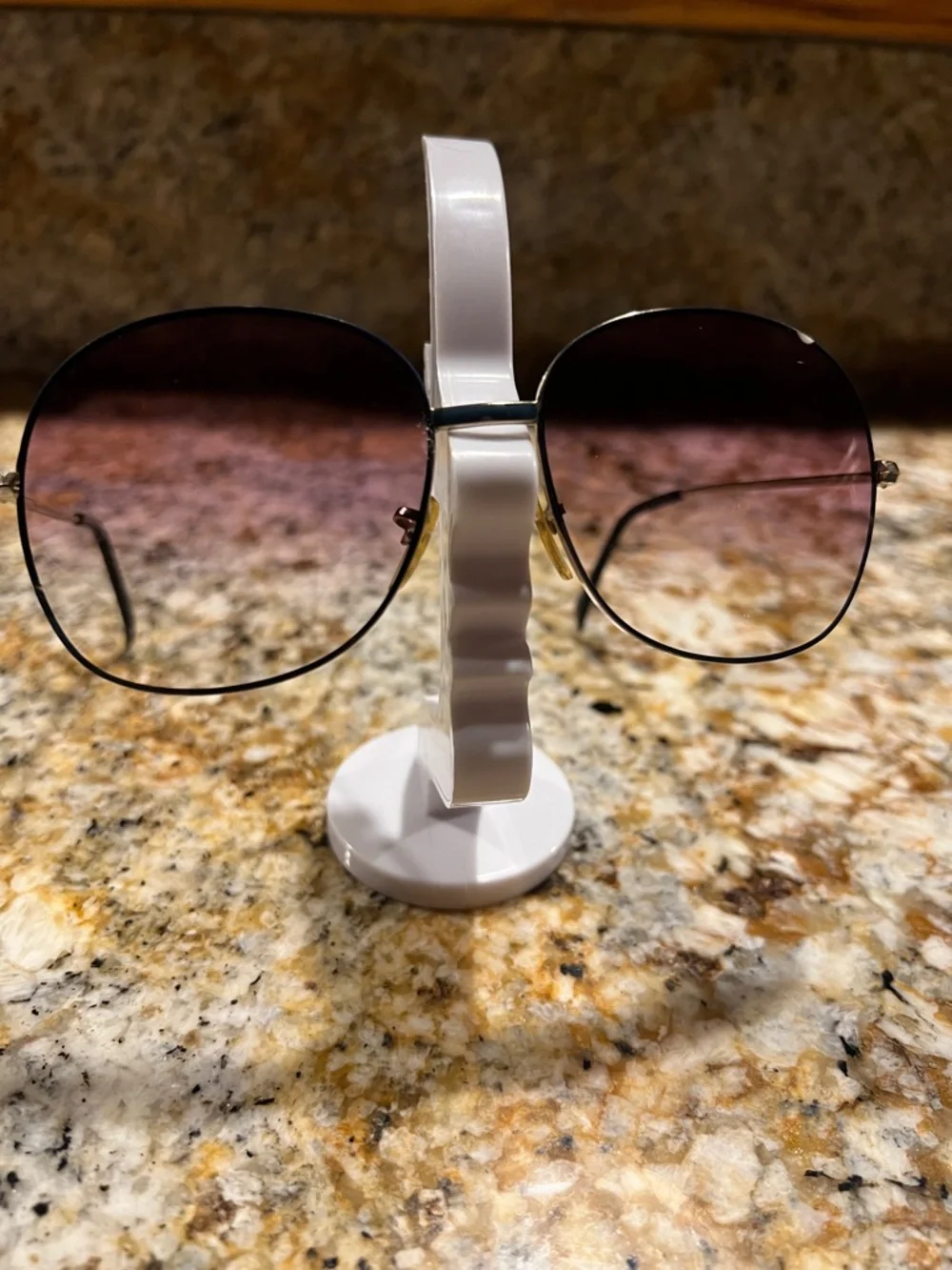 Gradient Lens  Round Sunglasses